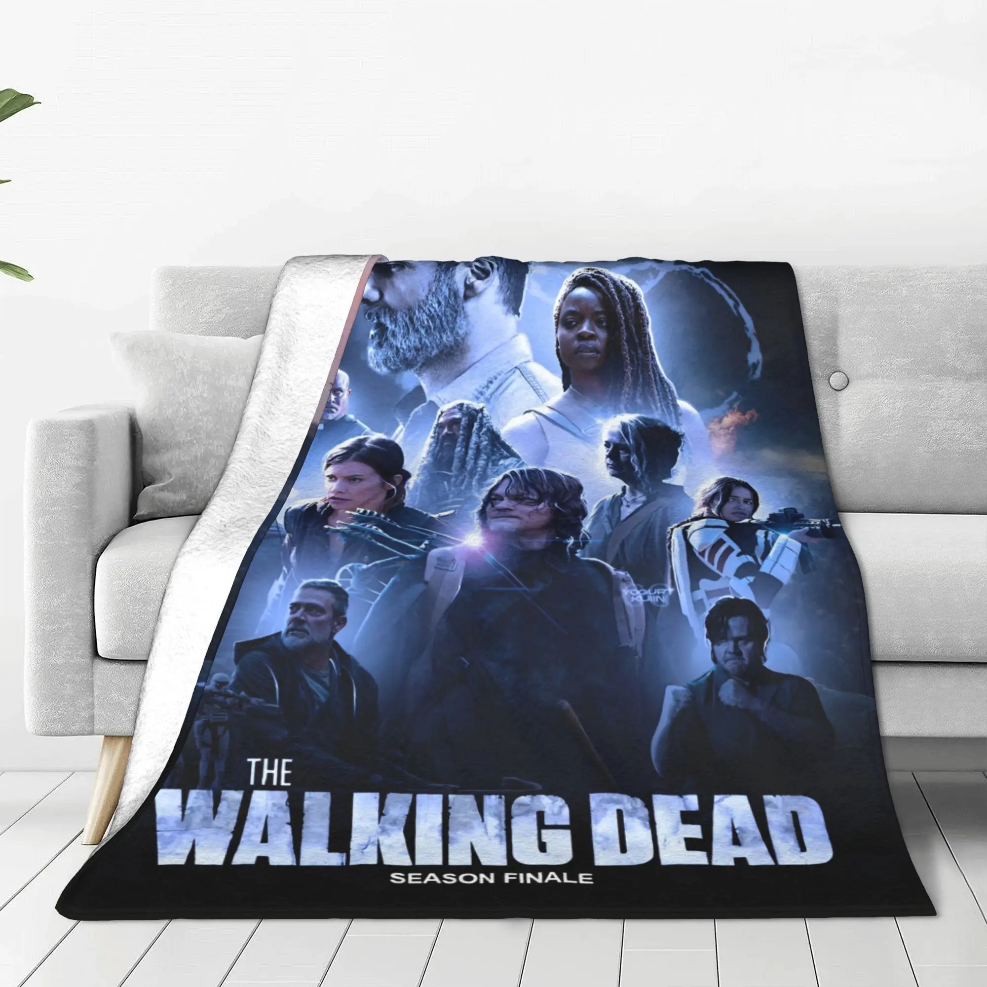 The Walking Dead Negan  Blankets  Plush Funny Warm Throw Blankets for Coverlet Summer