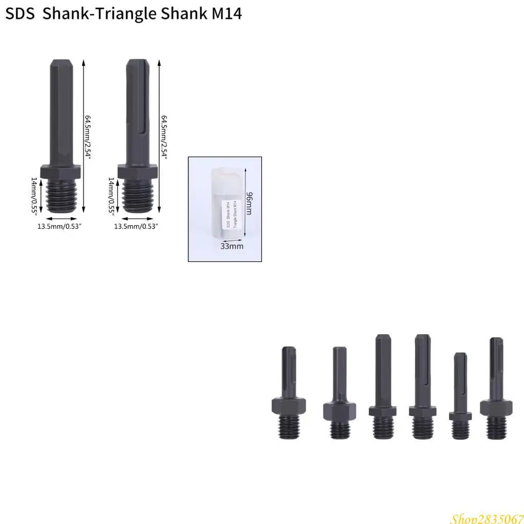 

Drill Bit SDS-Plus Arbors Adapter Drill Attachment Shaft Adapter Stainless 831F