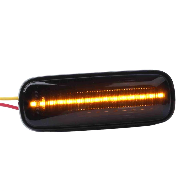 Auto Led Zijmarkering Richtingaanwijzer Lichtgeel Looplicht Positie Lamp Voor Honda Civic 1995-2000 Zwart