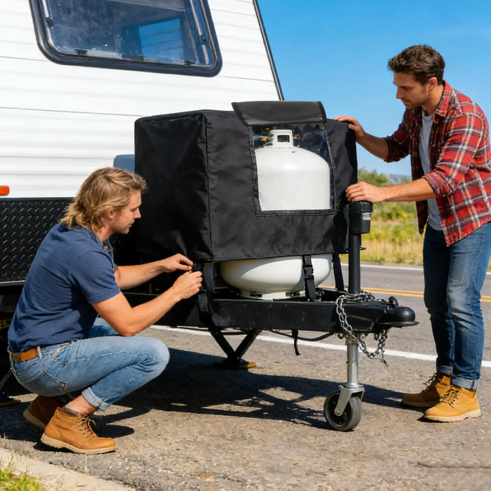 

Защитный чехол для пропанового баллона для кемперов, водонепроницаемый, для зимы и лета, для отдыха на природе