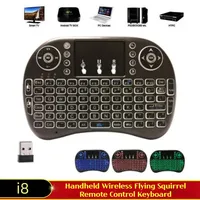 I8 Wireless Mini Keyboard With Touchpad RGB Backlight Dual Mode 2.4g Bluetooth Keyboard-Mouse Integrated For Pc Android TV Box