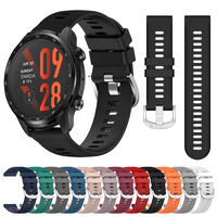 22mm 20mm Silicone Strap For TicWatch Pro 3 Ultra Watchband Bracelet For TicWatch Pro 3 LTE/GPS E3 E2 S2 Women Men Sports Correa