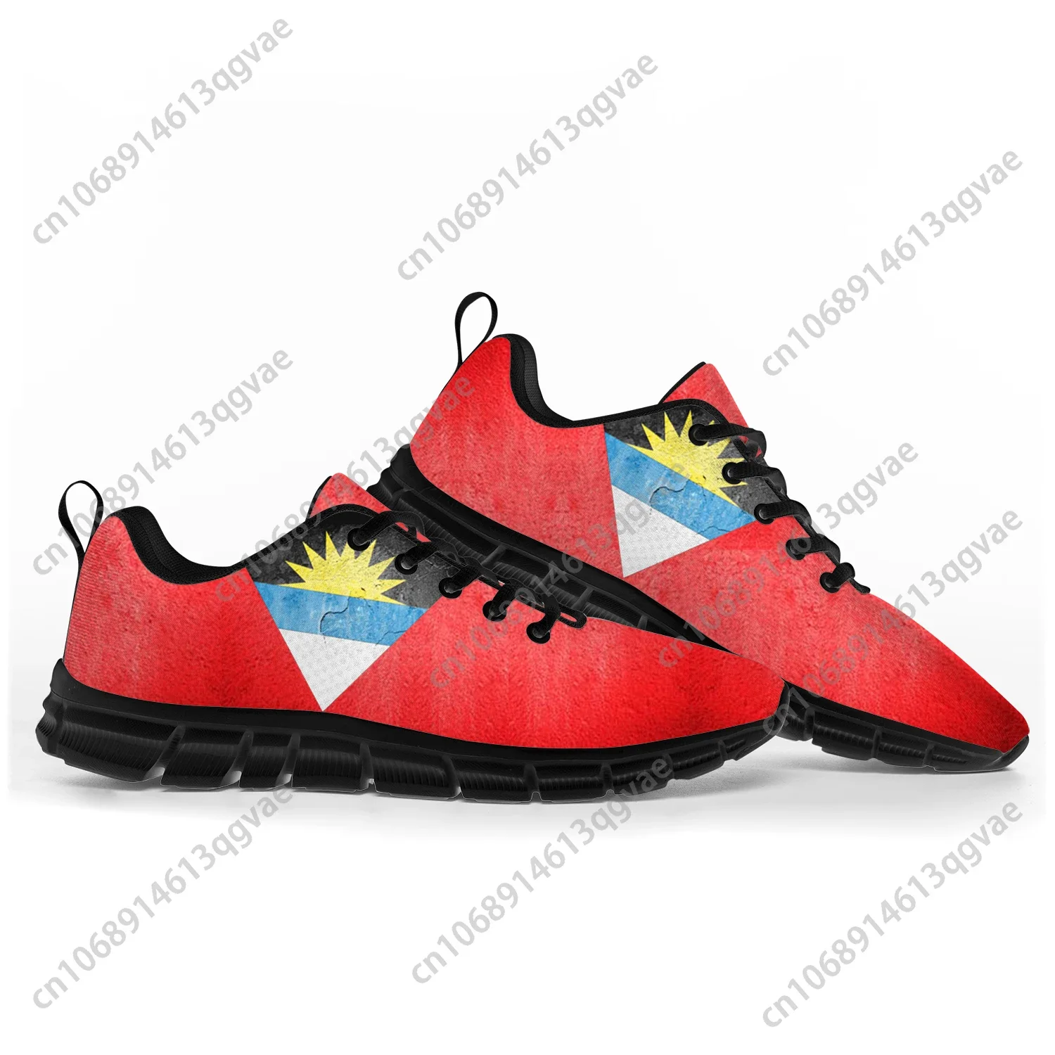 Antigua dan Barbuda sepatu olahraga bendera pria wanita remaja anak-anak Sneakers kasual kustom kualitas tinggi sepatu pasangan