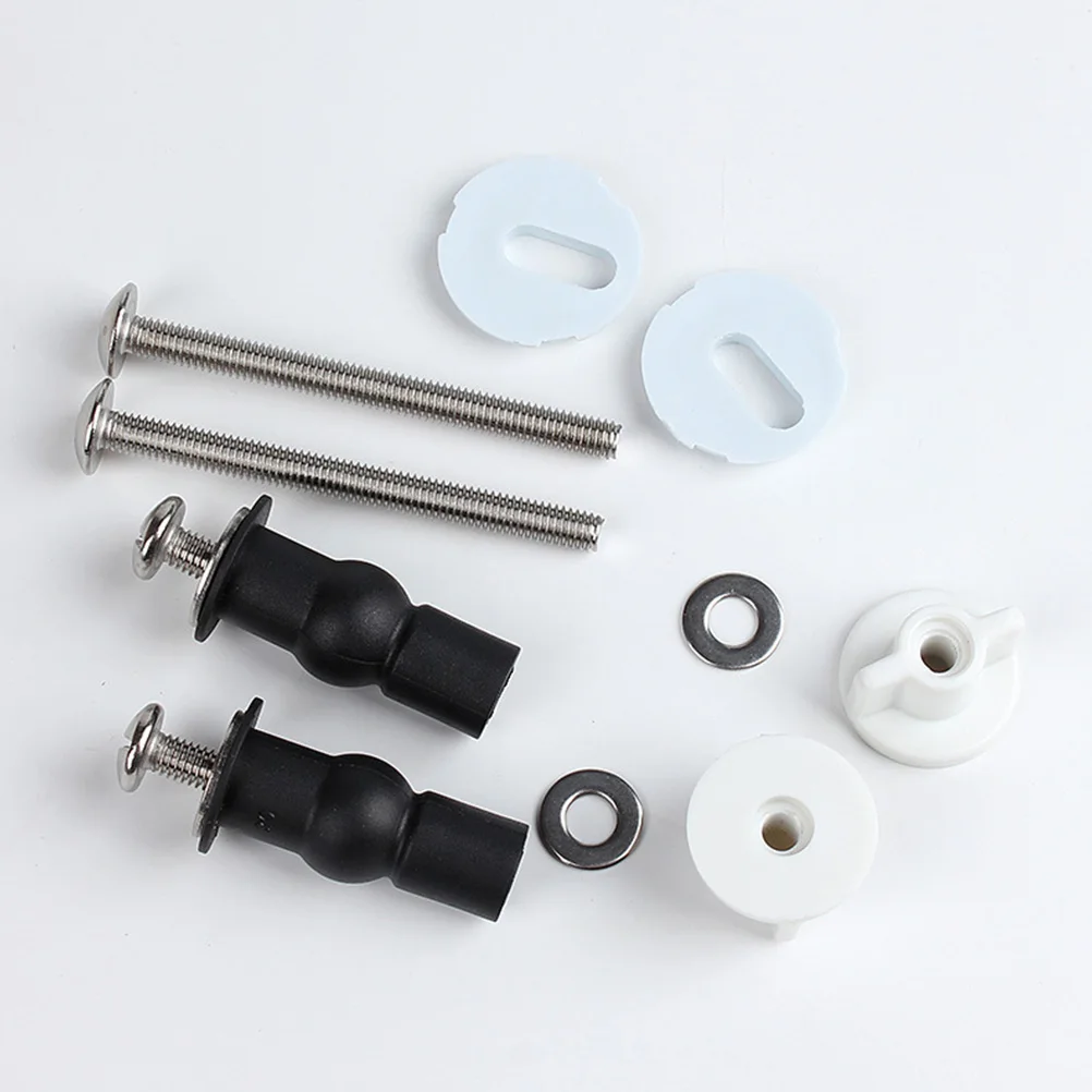 

1 set Seat Replacement Kit Stainless Steel Rustproof Easy Install Screws for Bathroom Hotel Restaurant Use Mounting Fittings