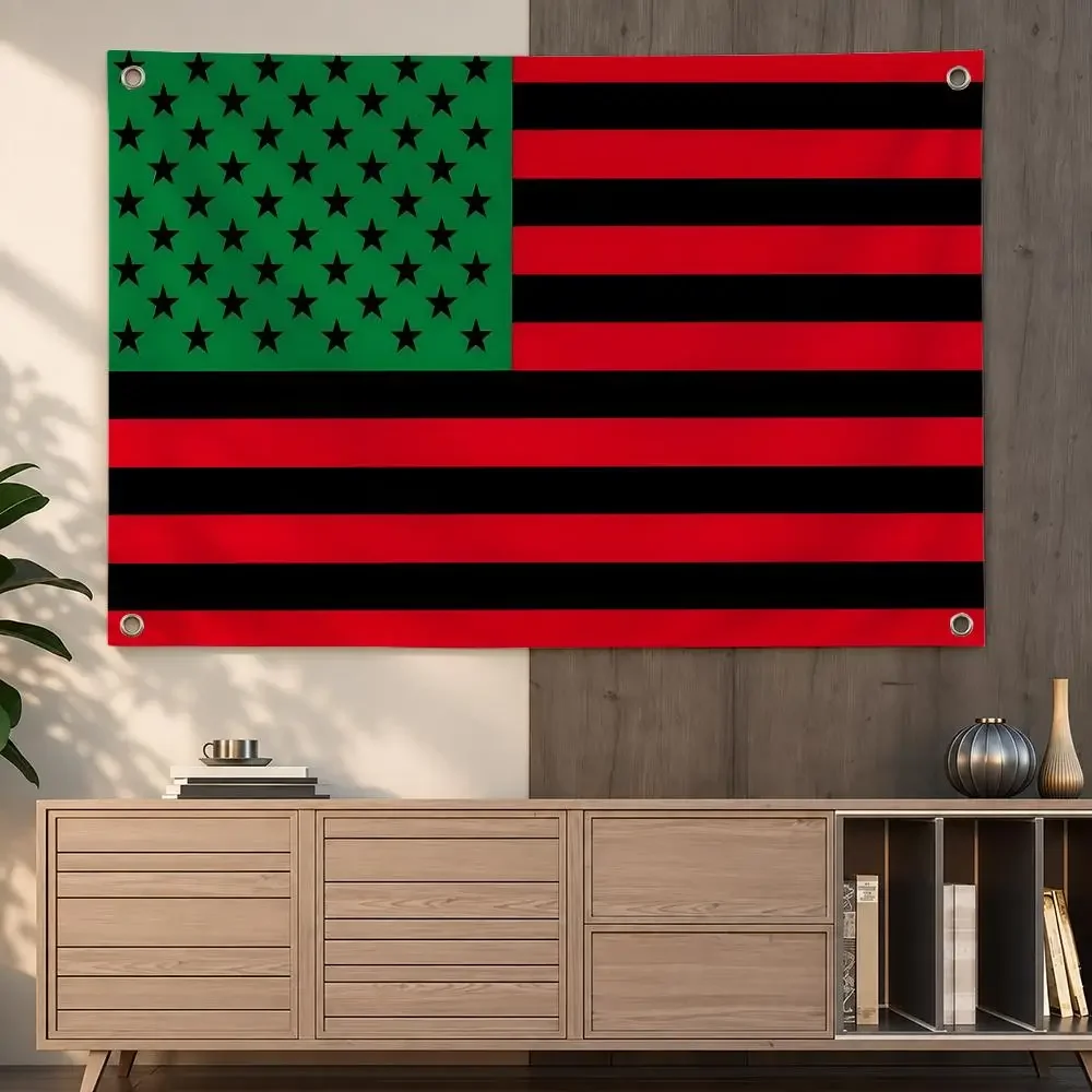 Historical Civil Rights UNIA Pan-African Black Liberation Flags Indoor Outdoor Wall Hanging Flag Decor Banner Wall Decor