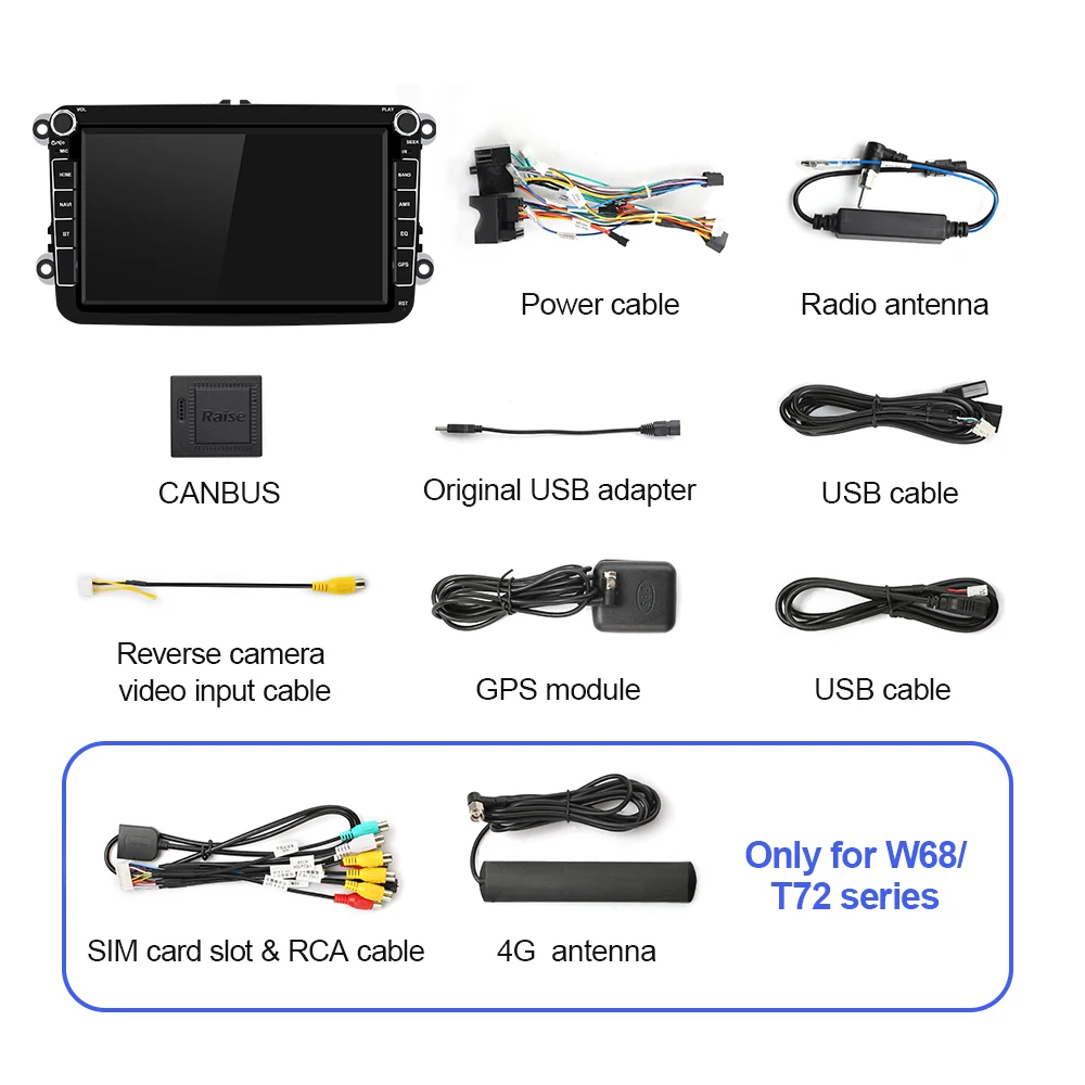 Isudar 2 Din 4G Android 10 Car Radio Multimedia For VW/Volkswagen/POLO/Golf/Skoda/Seat/Leon/Tiguan/PASSAT B6 B7 Auto GPS Carplay