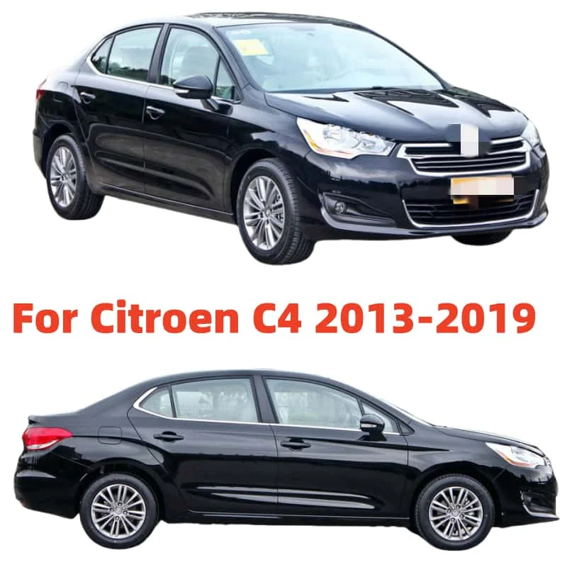 For Citroen C4 2013 2014 -2019 2020 Window Visors Rain Guard Side Vent Deflector Weathershield Moulding Trim Cars Accessories