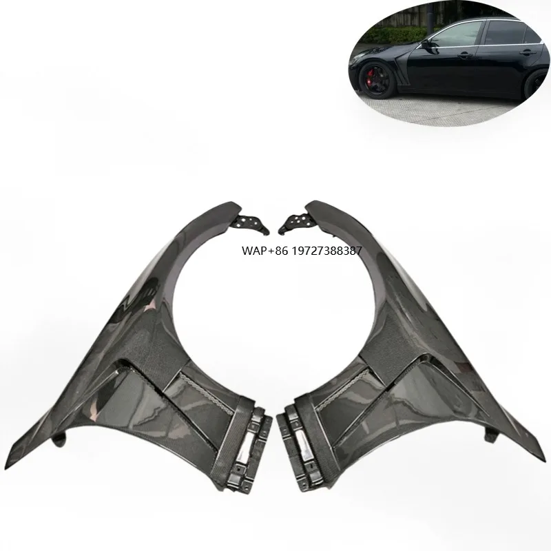 

Vented Front Fender Carbon Fiber for G37 2008-2013 4-Door (No Light Hole) Direct Fit High Strength Customized