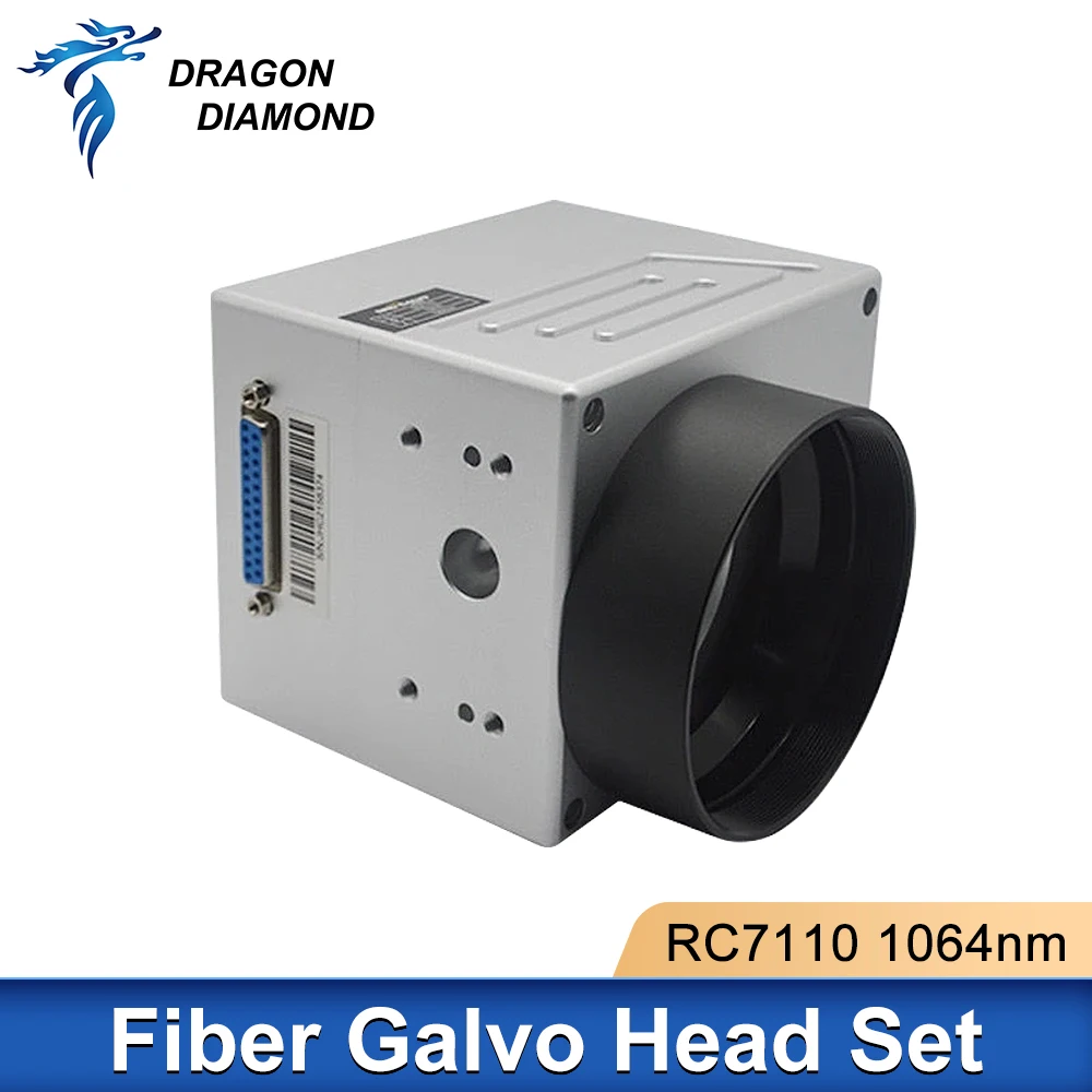 1064nm Fiber Laser Scanning Galvo Hoofd Rc7110 Met Rode Pointer 0-100W Ingangsopening 10Mm Voor Metalen Markeermachine