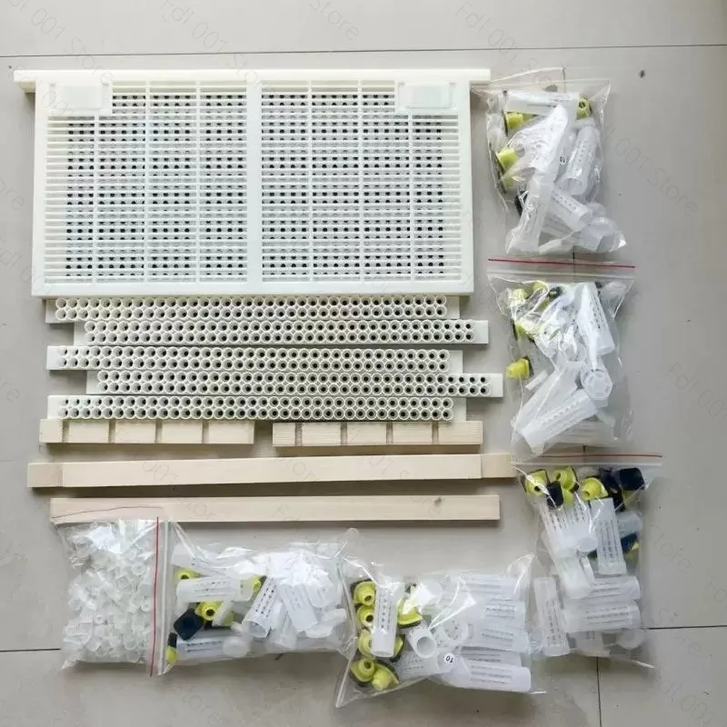 No-Moving Larvae Royal Jelly Frame, Italian Bee Queen Rearing Kit, Queen Excluder, Cell Bar Base, Pierced Royal Jelly Frame