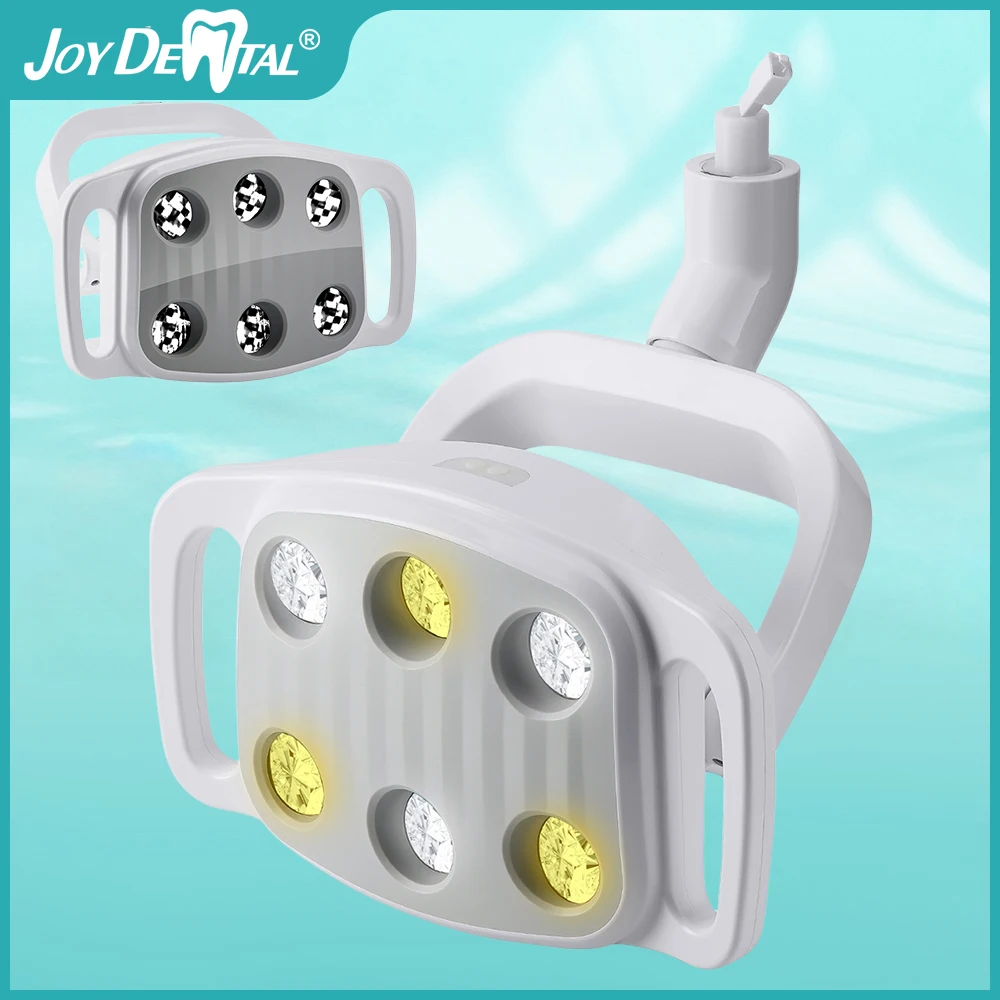

AZDENT Dental LED Light Six Bulbs Dual-color Oral Lamp with 22mm to 26mm Adapter Ring Dental Chair Unit