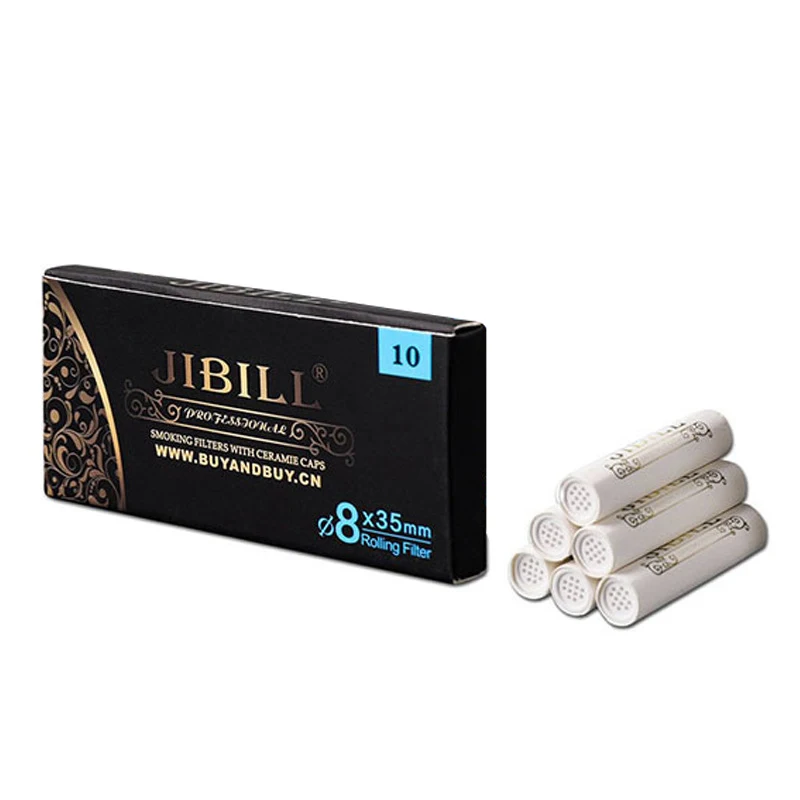 فلتر كربون نشط لأنبوب تدخين التبغ 6 مم/7 مم/8 مم فلتر سيراميك