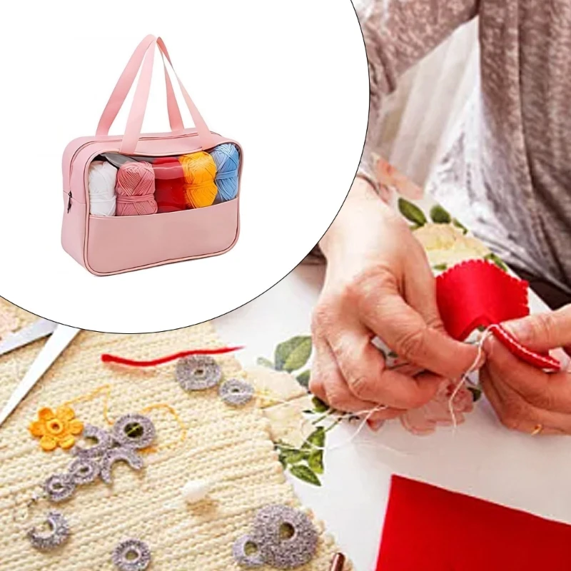 Kits crochê para iniciantes ganchos crochê lã multicolor