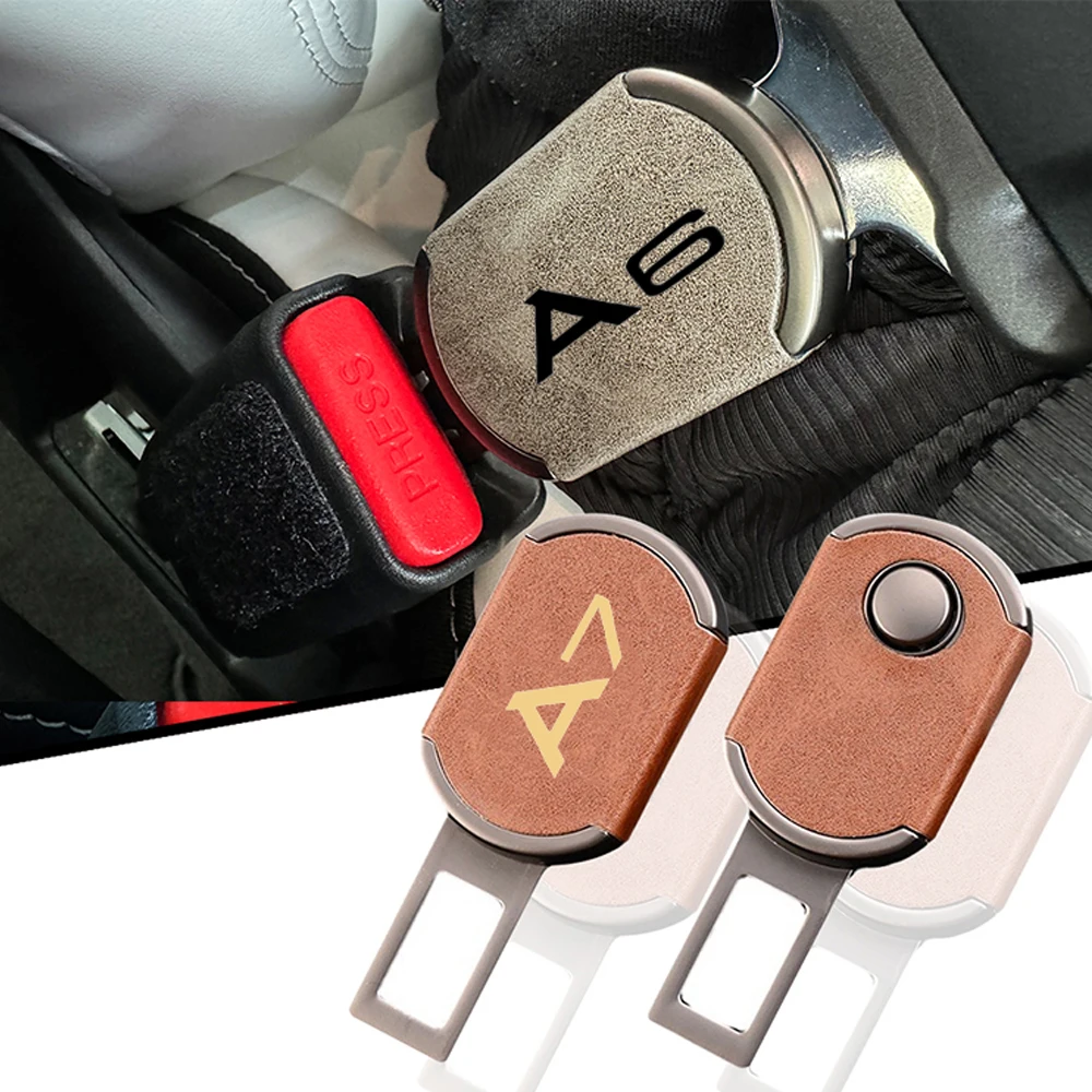 Car SEAT leather Metal connectors auto parts Stickers For AUDI A1 A3 A4 A5 A6 A7  A8 Q3 Q5 Q7 Q8