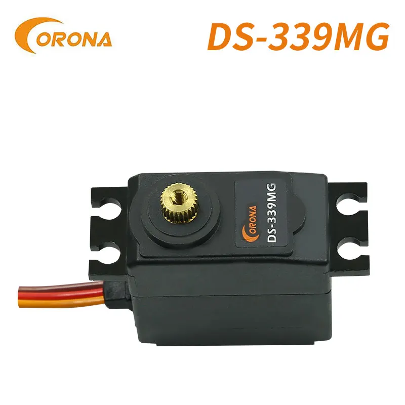 Corona ds339mg DS-339MG médio servo digital rolamento de esferas metal engrenagem para rc avião corrigir asa modelo carro robô brinquedo acessórios