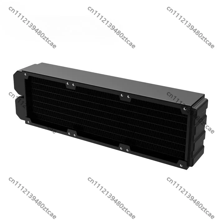 45mm Double‑Layer Copper Radiator 3pcs 80mm Fan Mount Pure‑Copper Fin Water Cooling Row For PC DIY Liquid Cooling Parts 5