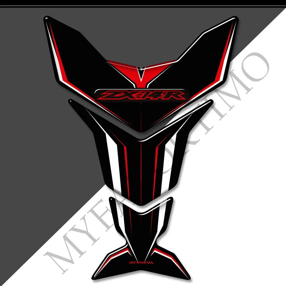 

Tank Pad Oil Stickers Emblem LOGO Fairing Decal Motorcycle Gas Knee For Kawasaki Ninja ZX-14R ZX14R ZX 14R