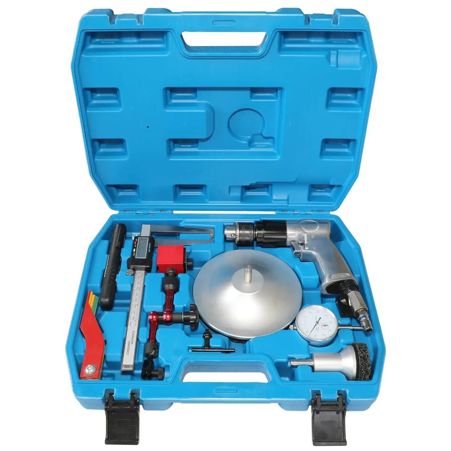 

Suitable for Car Hub & Axle Rust Removal Tool - Brake Pad Thickness Gauge & Disc Runout Tester Set