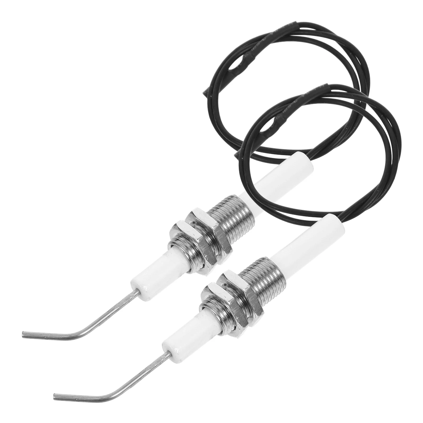 

2pcs M10*1 Thread Ceramic Ignition Pin for Gas Grill Burner Fireplace Stove Needle Replacement Kitchen BBQ Electrode