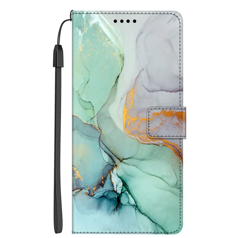 Marble Leather Flip Case For Samsung Galaxy A32 4G A52 A72 A52s 5G A22 A22S A12 A42 Wallet Phone Case A 52 Stand BOOK Cover Bag