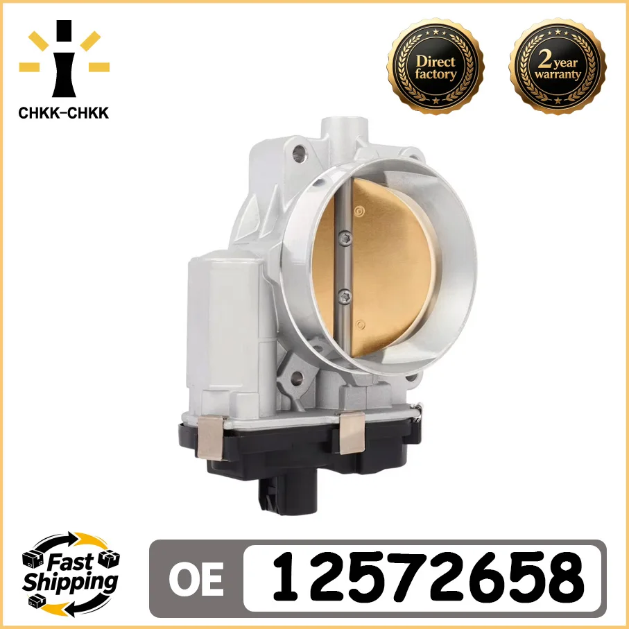 CHKK 12572658 Throttle Body For Chevrolet Escalade Avalanche Cheyenne Express Silverado Suburban Tahoe GMC Sierra Yukon 2007-08