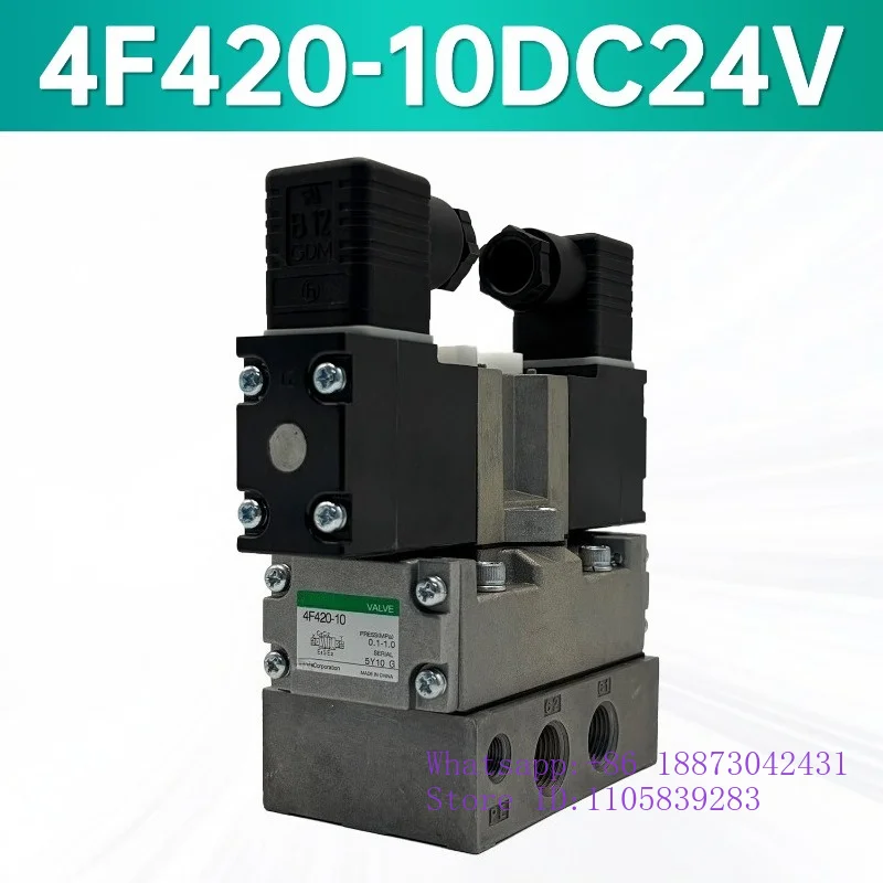 4F410/420/430-10-L-DC24V/AC110V/AC220V pilot operated two position five way solenoid valve