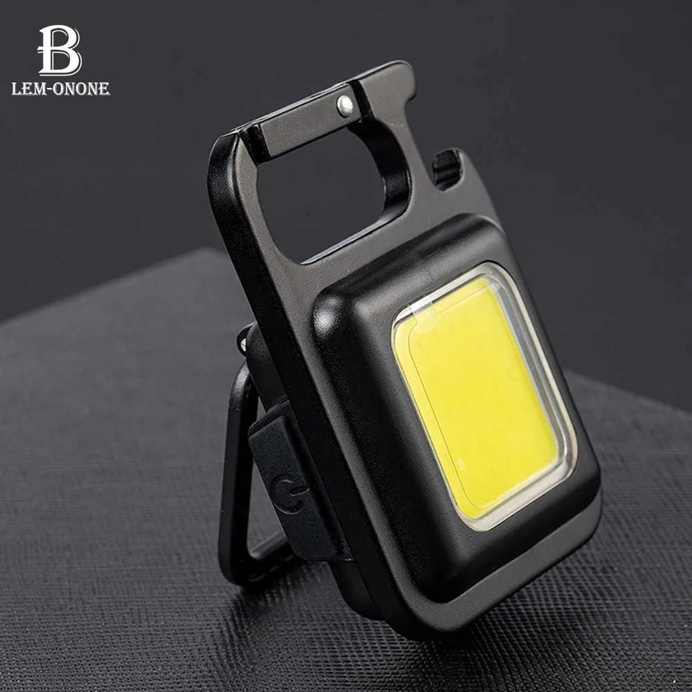 

Mini LED Flashlight with Keychain Portable Strong Lighting Lamp Bottle Opener with Back Bracket Outdoor Camping for Friends Gift