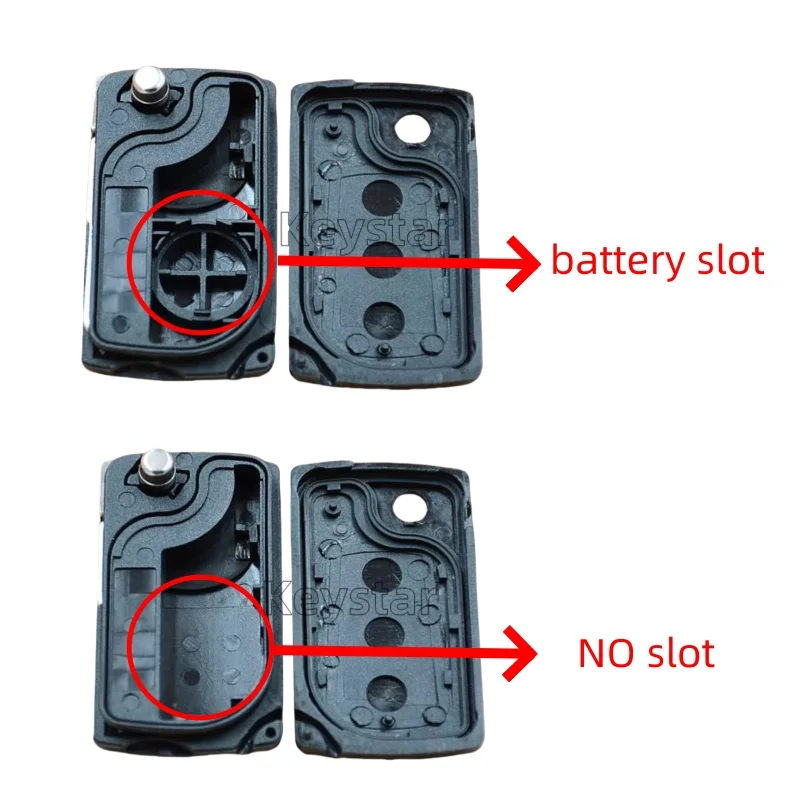 Autokeystar 1pcs 3 Buttons Car Key Shell Flip Remote Case Key Box for Great Wall HAVAL HOVER H3 H5 Replacement Remote Shell