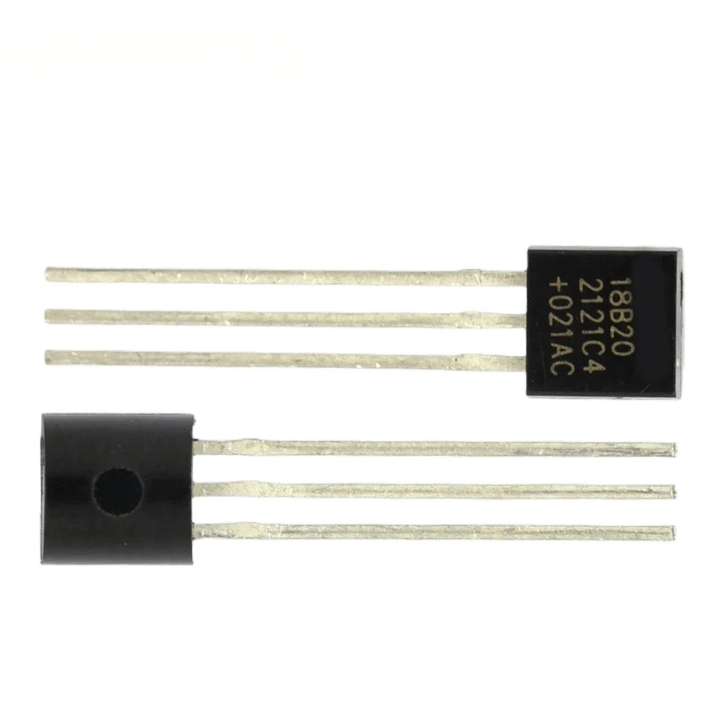 

5-100pcs DS18B20 DS18B TO-92 Chip Programmable Digital Thermometer Temperature Sensor Temperature Acquisition TO-92