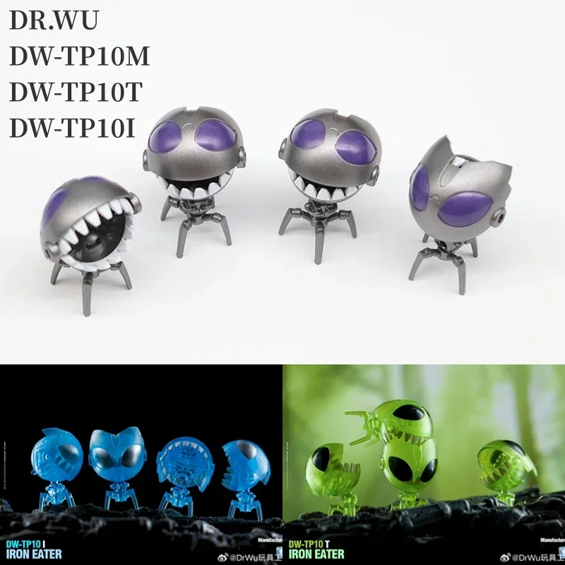 DR.WU Transformation DW-TP10M DW-TP10T DW-TP10I TFP IRON EATER Metal Color Version 4Pcs/Set Mini Action Figure