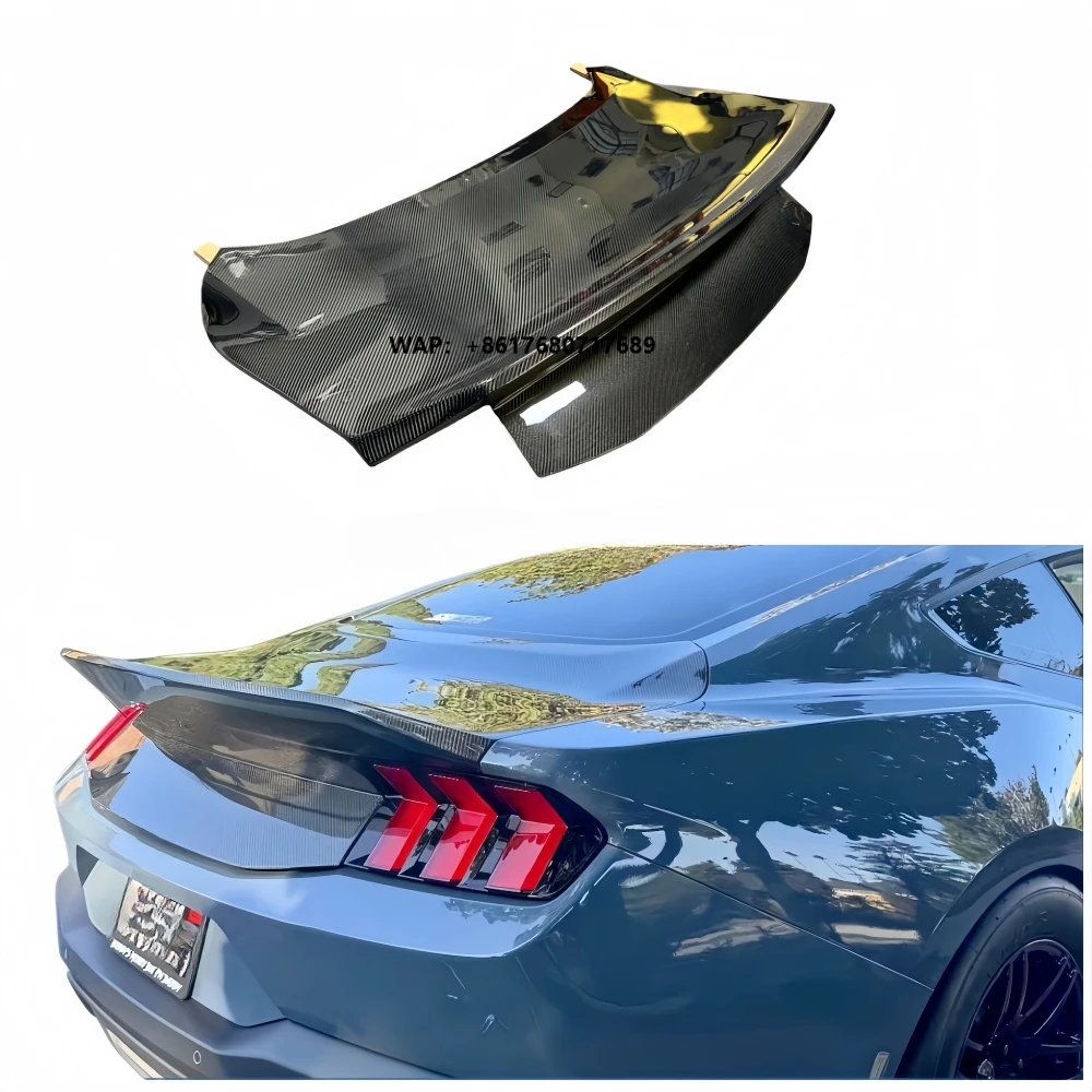 2024 for Mustang Carbon Fiber Trunk Body Kit New Condition Trunk Lid Hood Fenders Trunk Spoiler