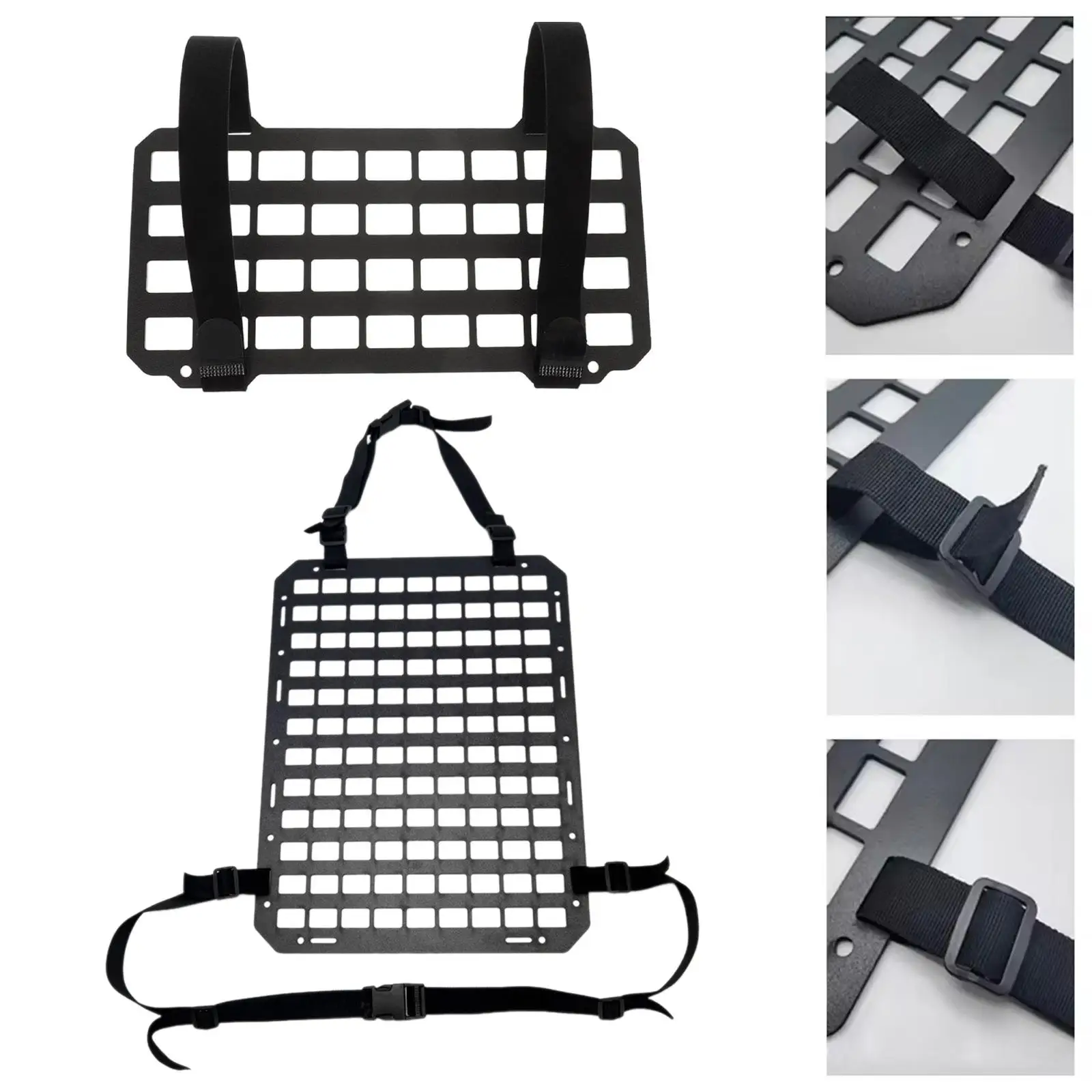 

Car Headrest Organizer Storage Pouches Practical Vehicle Rigid Molle Panel