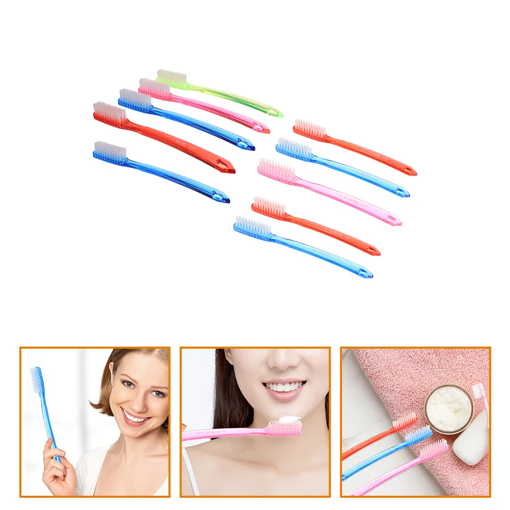 10 Pcs Adult Super Hard Bristle Toothbrush 12 Pack Large Price Random Delivery Head Toothbrushes Kid Plastic Travel Elder