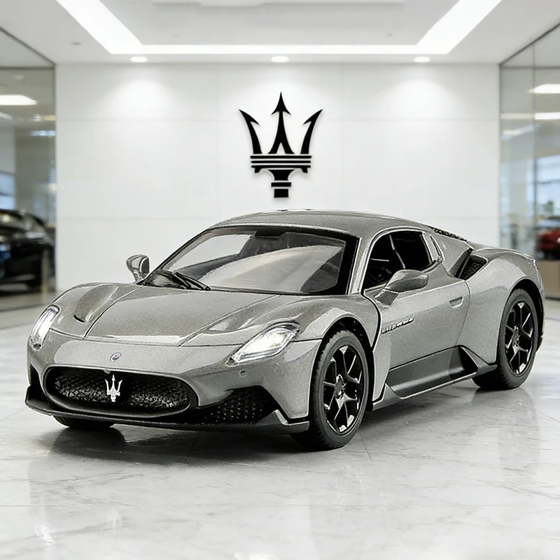 

Модель суперкара Maserati MC20 из сплава, со звуком и светом, с функцией отката, детская игрушка, коллекционная модель, подарок на день рождения