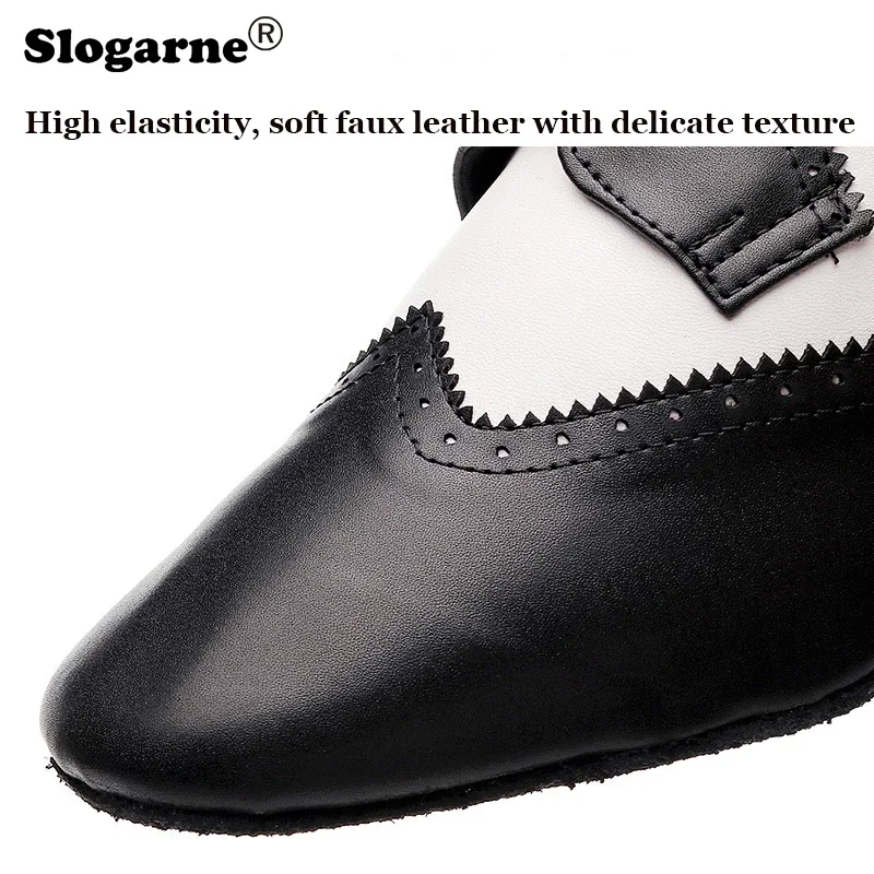 Soft Dance Shoes Men Cow Leather Latin Shoes Male Jazz Tango Waltz Ballroom Dance Wear Stage Show Footwear Sports Casual Shoes