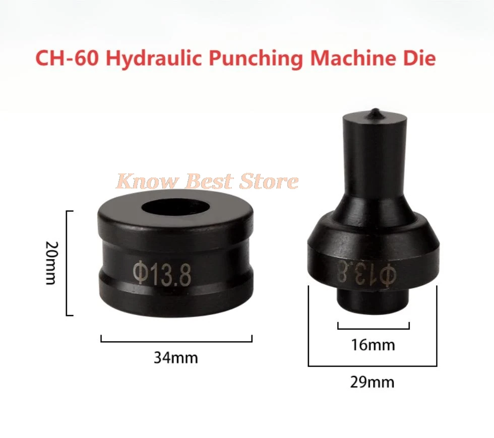 1 Stück CH-60/CH-60L, Stanzform Hydraulische Rundstanzmaschine für Edelstahl, Anpassbare Gerade und Ovale Stanzköpfe