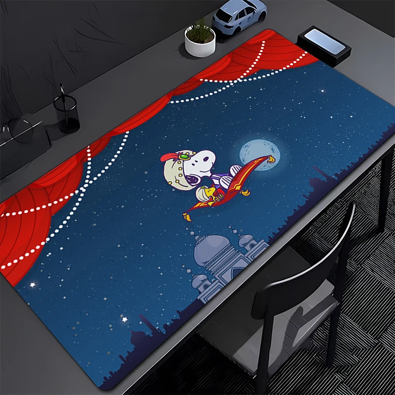 

Anime Mousepad Gamer Gaming Mouse Pad Cartoon Cute S-snoopys Desktop Mat Kawaii Playmat Computer and Office Cabinet Keyboard Pad
