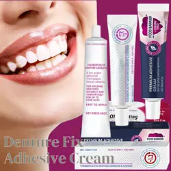 Denture Fix Adhesive Cream Strong Hold Glue For Dentures Multifunctional Repairing Cream Portable Comfortable Denture Teeth Care
