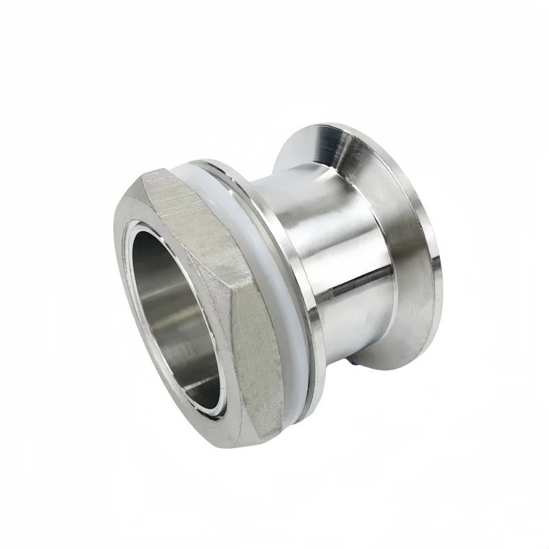

Адаптер Tri Clamp 1,5 "(38 мм) OD50,5 * DN25 (33 мм) Внешняя резьба с силиконовой прокладкой или гайкой из нержавеющей стали, H-48 мм 1 шт.
