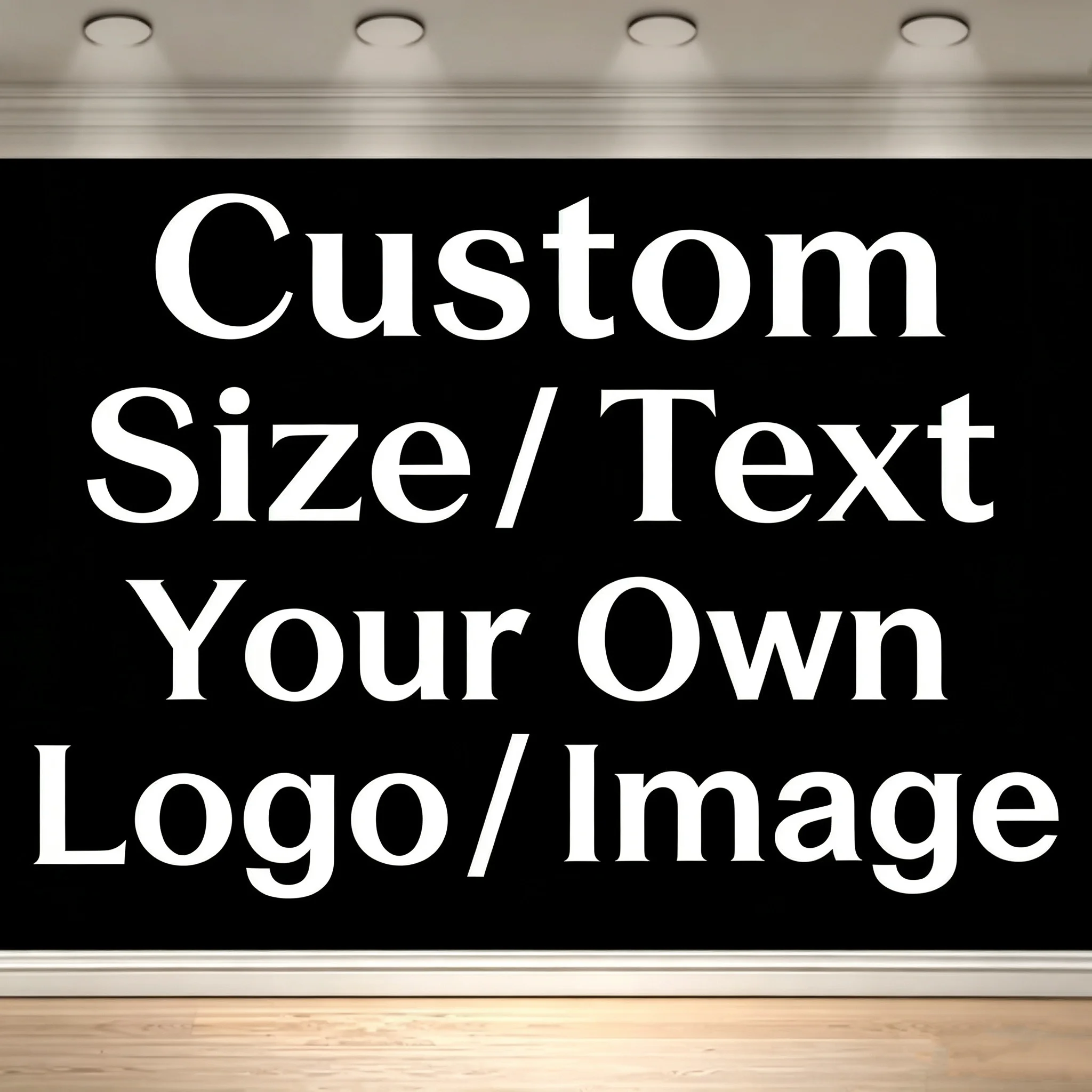 Dewprint Benutzerdefinierter Fotohintergrund Personalisierter Hintergrund Werbeflagge Party Sport Banner Dekoration Kostenloses Design (Polyester)