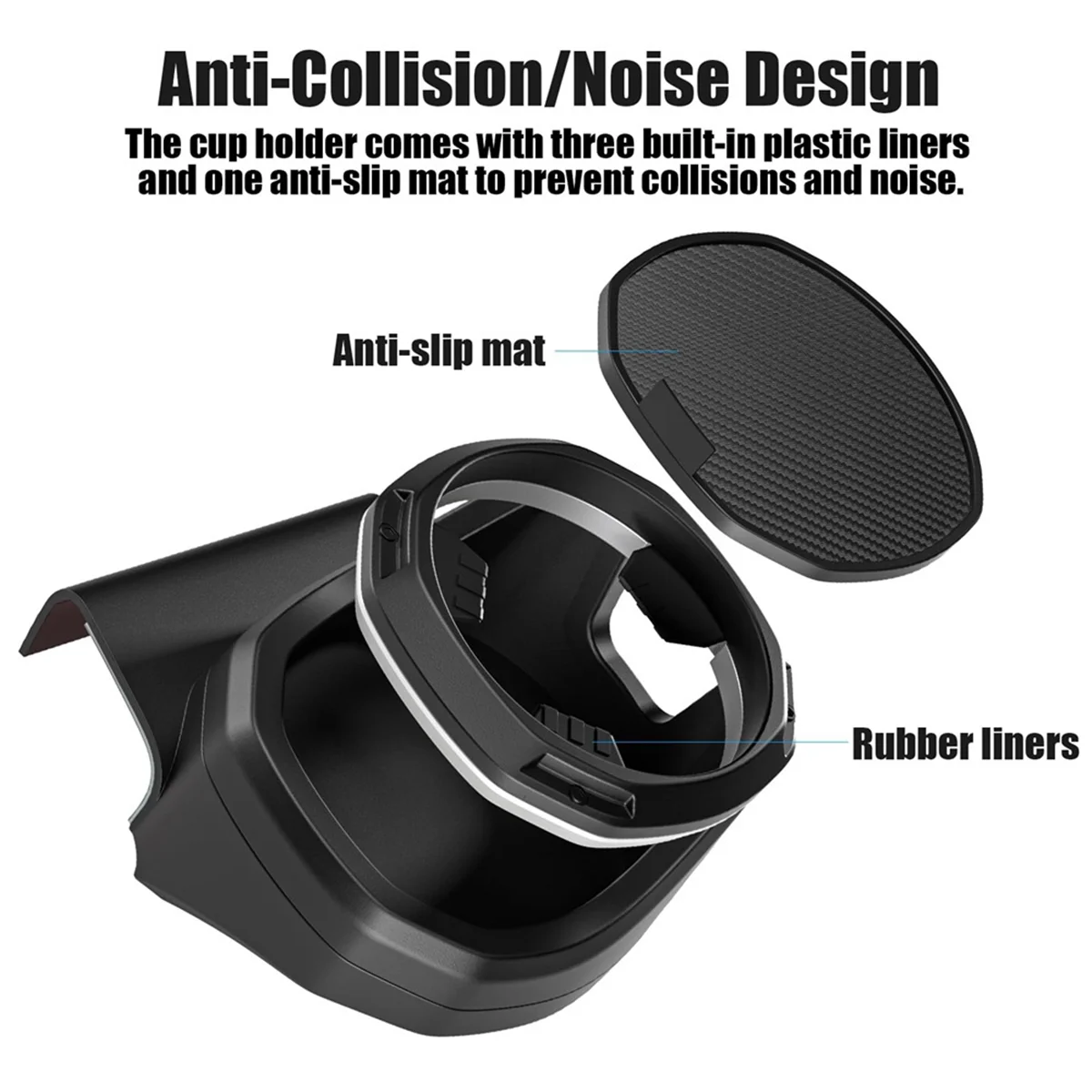 

Надежный держатель для чашки с окном для Ford Bronco 2021-2023 2/4-дверные аксессуары, держатель для бутылки с напитками на двери автомобиля, левая сторона B-ABIQ