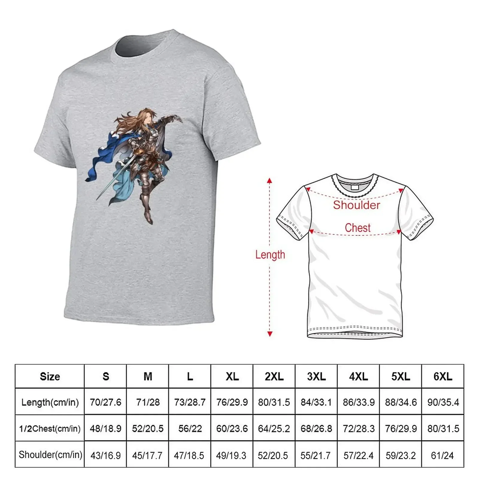 Granblue Fantasy - Katalina Alize T-Shirt quick-drying plus size tops Aesthetic clothing blue archive anime shirts men