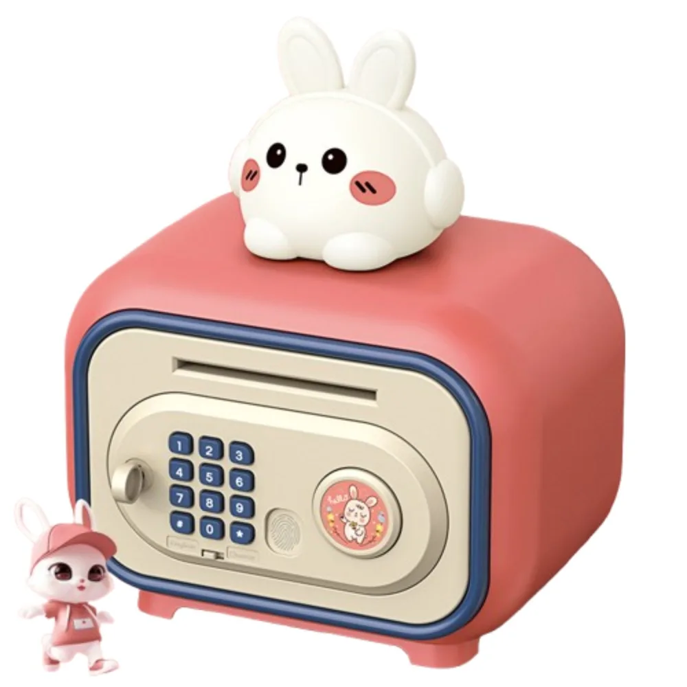 Caja de almacenamiento con bloqueo de contraseña, caja de almacenamiento con protección de huellas dactilares, caja de seguridad inteligente para dinero, recordatorio de voz