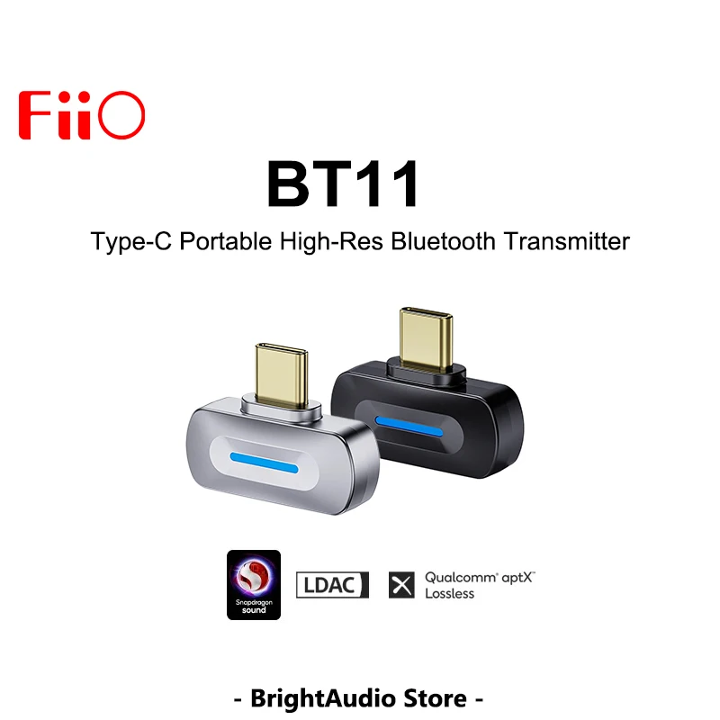 

FiiO BT11 Type-C Bluetooth 5.4 Transmitter for Mobile / Game Player to Wireless Headphone support LDAC/AptX Adaptive/Low Latency