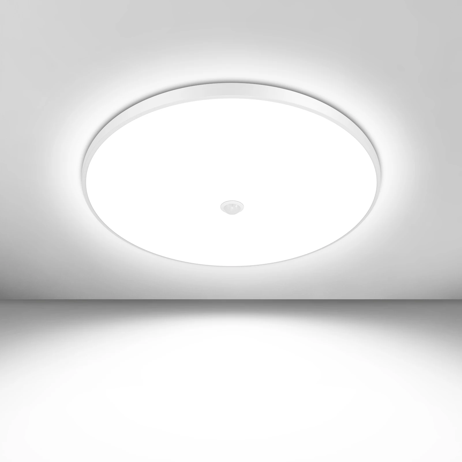 Lampade da soffitto a LED con sensore radar, 18W, 24W, 36W, illuminazione con sensore di movimento per porticati, corridoi, balconi, lampada da soffitto intelligente con radar.