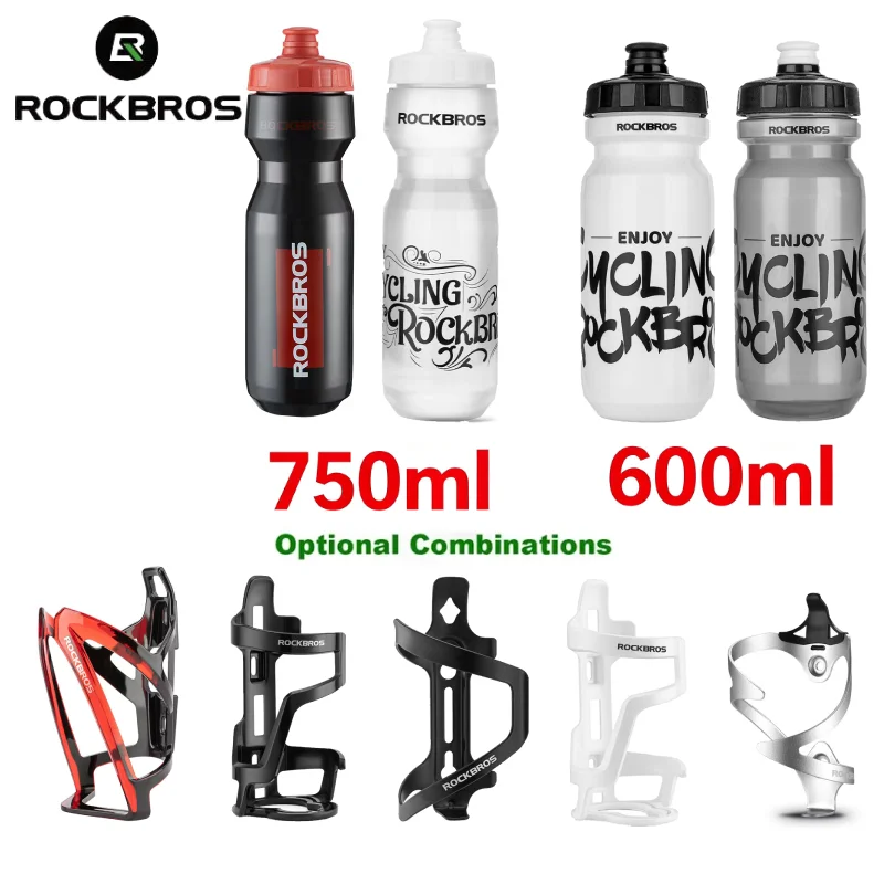 �y�Z�[�����zROCKBROS �T�C�N�����O�E�H�[�^�[�{�g�����P�[�W�Z�b�g 600/750ml MTB ���[�h�o�C�N�p �A���~�����v���X�`�b�N���E�H�[�^�[�{�g���u���P�b�g ���]�ԃA�N�Z�T���[