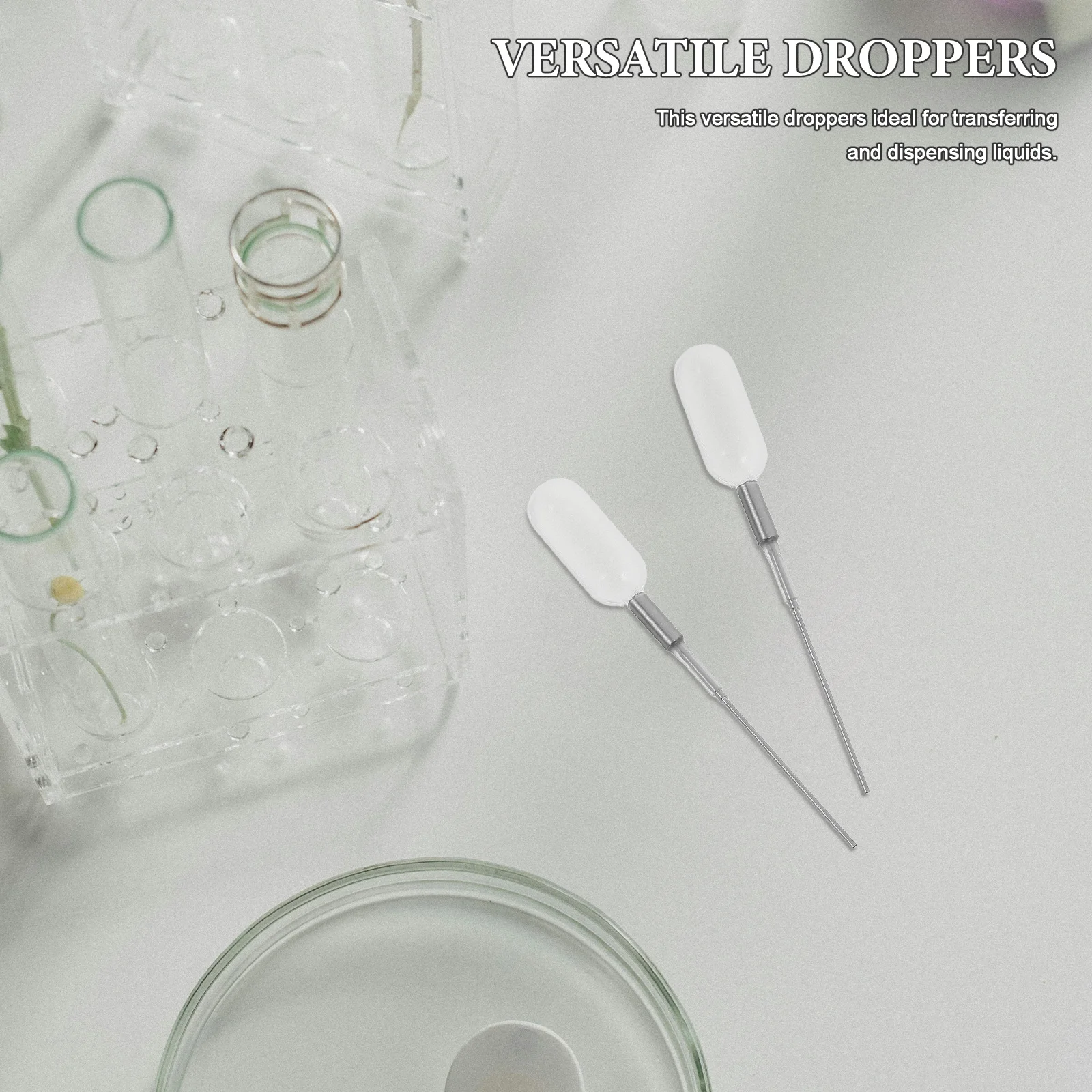 

4Pcs Essential Oil Droppers Clear Pipettes Liquid Transfer Tool for Perfume Small Bottle Use Essential Oil Dropper