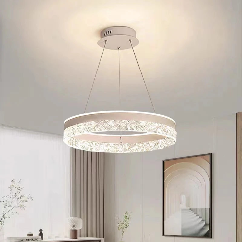 Minimalist Modern Led Chandelier Bedroom Living Room Kitchen Study Lighting Nordic Creative Atmosphere Fixture Home Decor Lamp