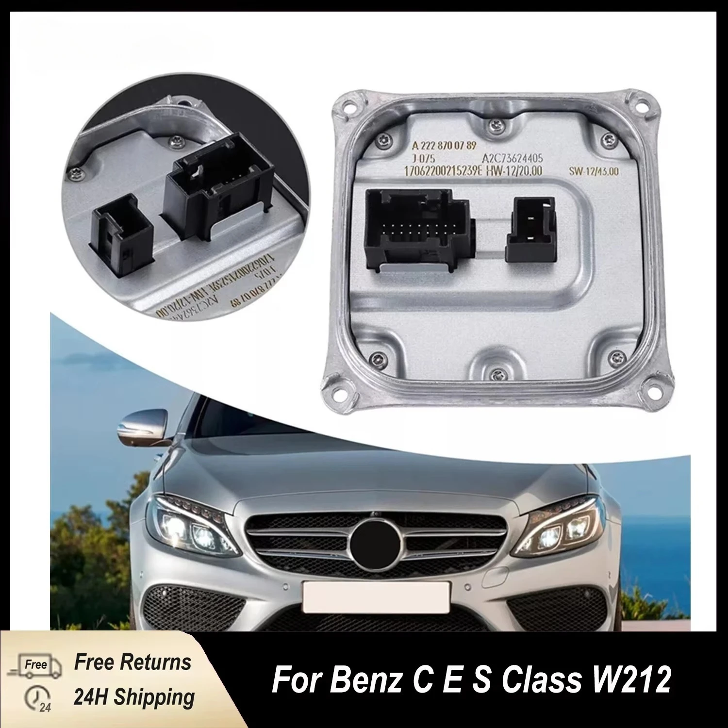 A2129005424 A2228700789 Ballast For Mercedes Benz C E S Class W212 W222 W218 W205 LED Headlight Controler Module Unit