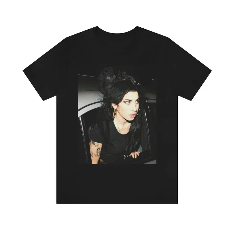 Amy Winehouse Aesthetic Premium T Shirt,, Father Day. Graphic - HOT,Mom Gift Cotton Luxury brand vintage oversized